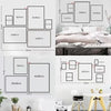 A collection of Islamic Arabic calligraphy canvas wall art prints displayed in various sizes and arrangements.