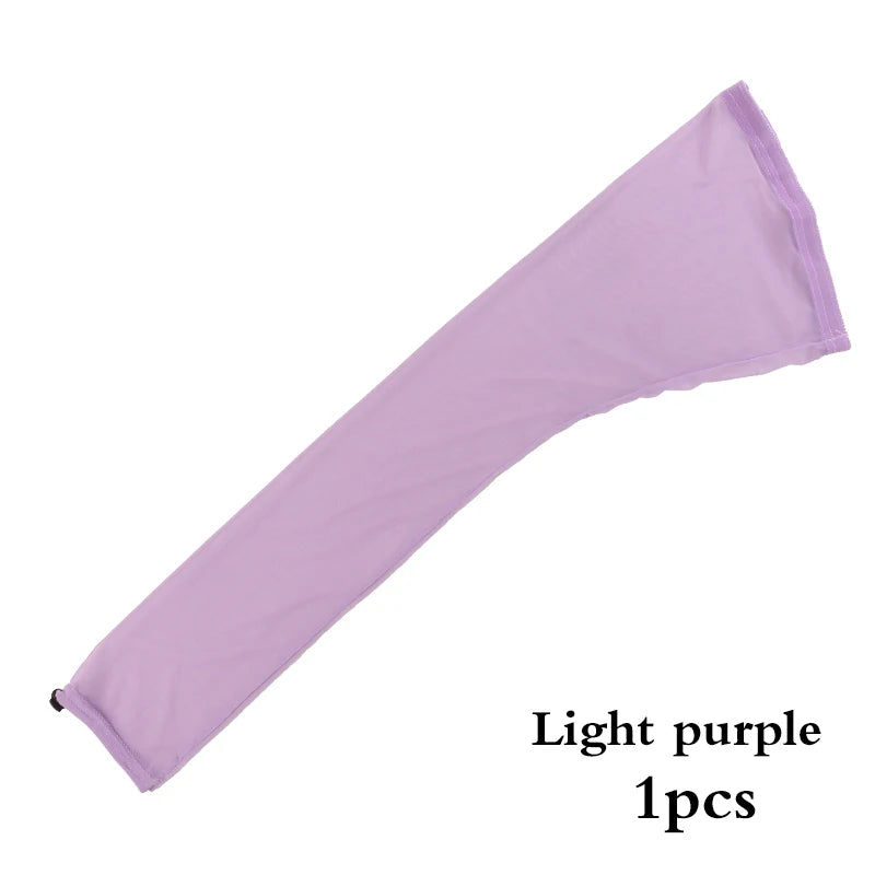 Light purple stretchy hair net cap with drawstring sleeve for dreadlocks