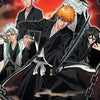 Anime Bleach Wandkunst Leinendruck mit Charakteren der Serie in dramatischem Stil.