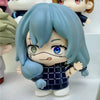 A blind box collectible figure of Gojo and Geto from Jujutsu Kaisen Season 2 featuring light blue hair and dark clothing.