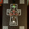 Orthodox Crucifix Cross Necklace with Rosary Beads
