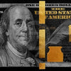 A close-up of a $100 Federal Reserve Note from the United States of America featuring Benjamin Franklin.