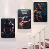 A set of three canvas wall art prints featuring Conor McGregor in boxing attire and intense poses.
