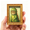 Vintage Cat in Dinosaur Costume Fridge Magnet