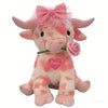 Pink Highland Cow Plush Toy – Soft Cuddly Stuffed Animal