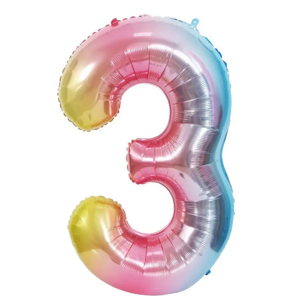 Large Red Number Foil Balloon for Birthday and Anniversary Decor