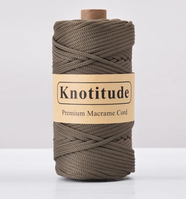 4mm Polyester Macrame Cord - 300g Spool for Knitting & DIY Crafts