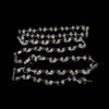 Strands of crystal glass octagon beads used for home decor