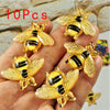 Lifelike Resin Bee Charms for Jewelry Making & DIY Crafts