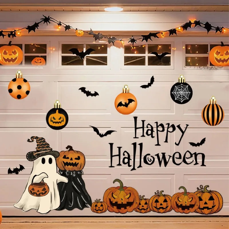 Spooky Halloween Garage Door Magnet Set (23 Pieces)