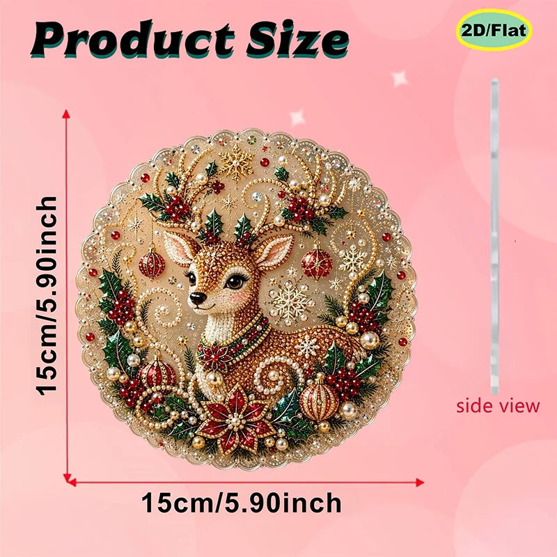 Pearl Diamond Painting Christmas Ornament Craft Kit