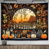Enchanted Library Staircase Tapestry Wall Hanging