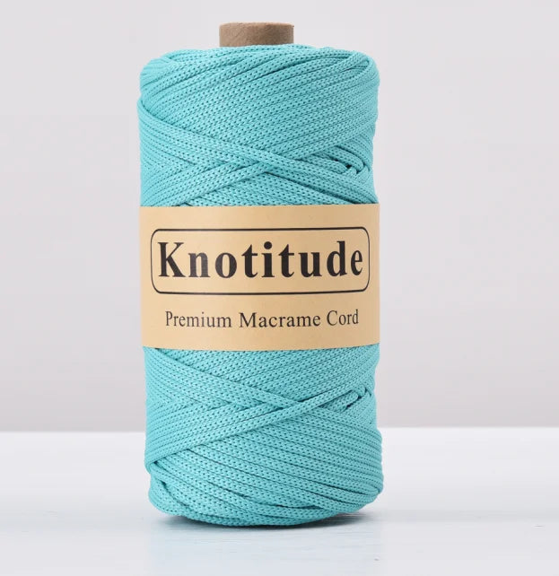 4mm Polyester Macrame Cord - 300g Spool for Knitting & DIY Crafts
