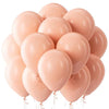 A bunch of pastel pink latex balloons tied together for a party pack