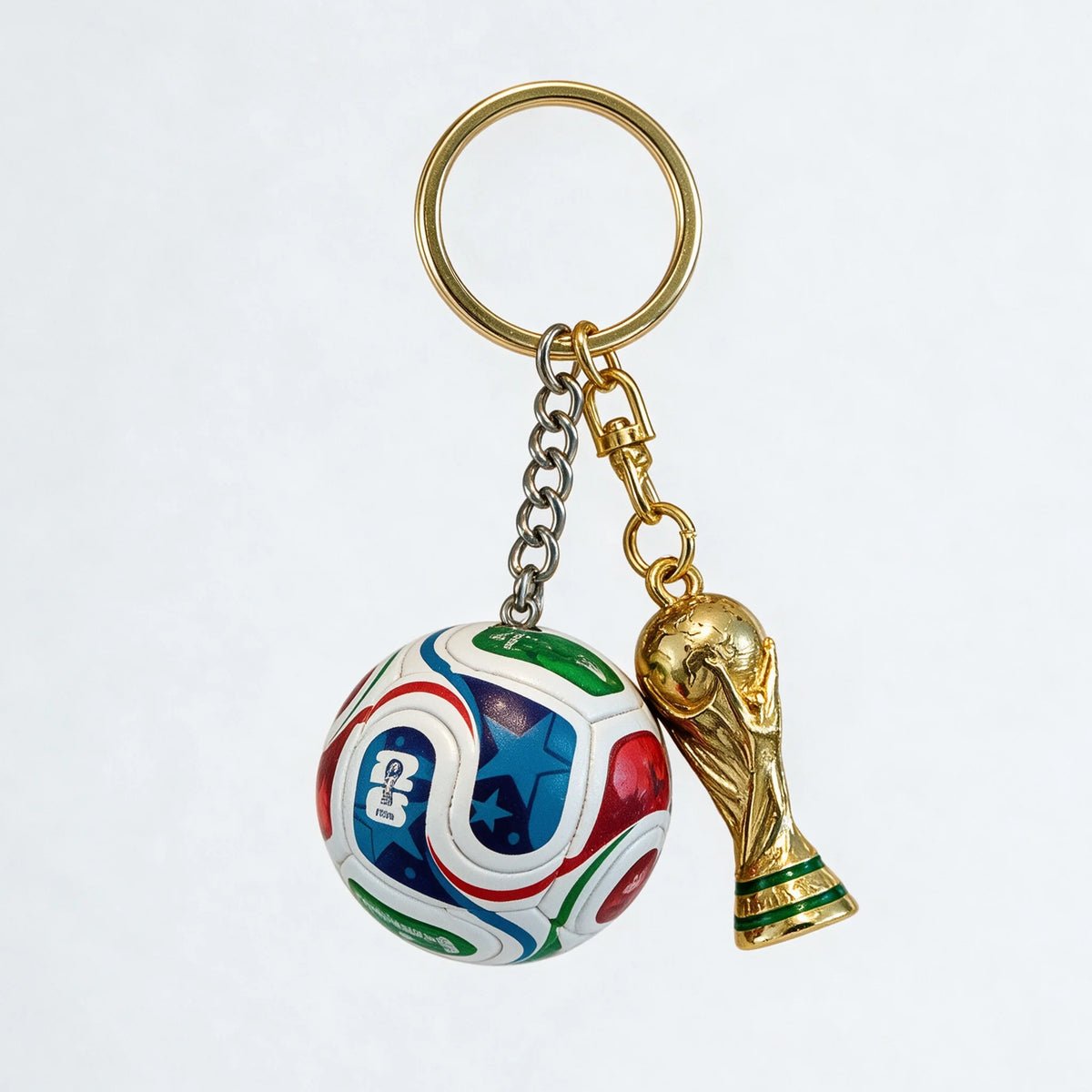 FIFA Trophy Keychain – Cartoon Mascot Pendant for Football Fans