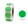 Roll of heart-shaped green seal stickers for crafting and packaging
