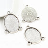 Vintage Style Cameo Pendant Bases with Ornate Gold or Silver Finish