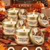 Orange Loaf Scented Candle Set in Gold Tins (4-Pack)