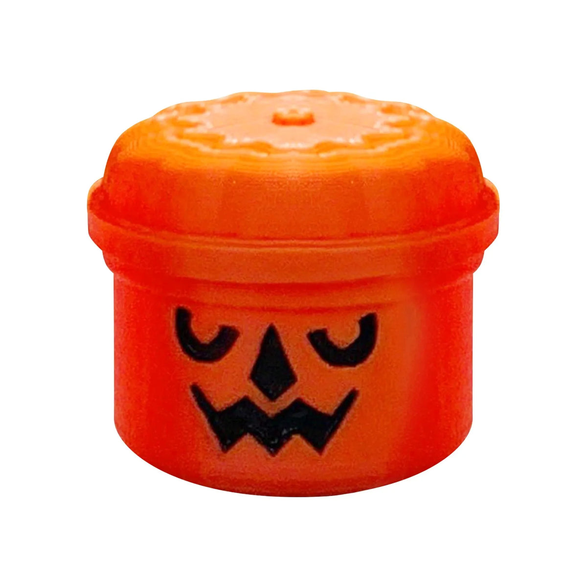 Orange miniature pumpkin Halloween bucket for treats and decor