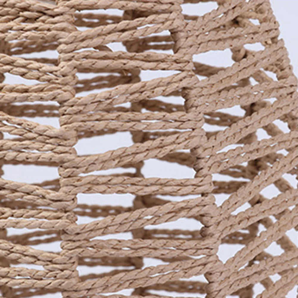 Handcrafted Woven Rattan Lampshade for Warm Ambient Lighting