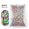 Bag of mixed color resin rhinestones for crafting