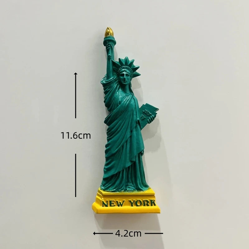 3D Resin Fridge Magnets – Iconic American Landmarks