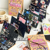 Eine Sammlung handgemachter Kraft-Fotoalben und Scrapbooks mit verschiedenen Fotos und dekorativen Elementen.