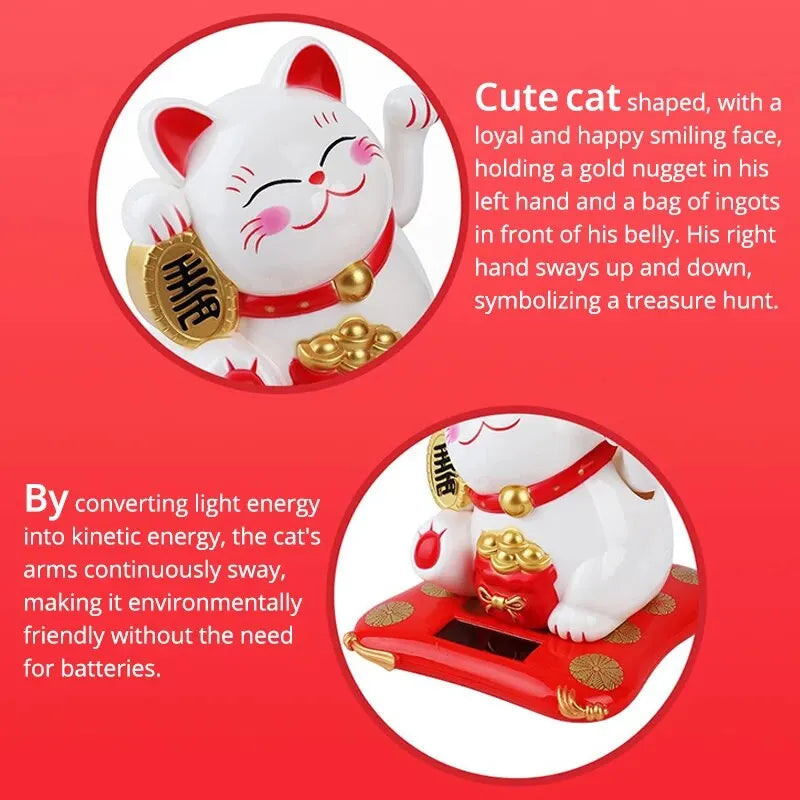 A cute cat shaped from light energy, with a loyal smiling face and a gold nugget in its hand.