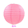 Pink paper lantern used for parties and weddings