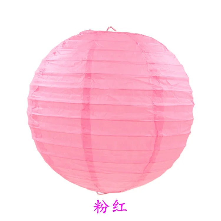 Pink paper lantern used for parties and weddings