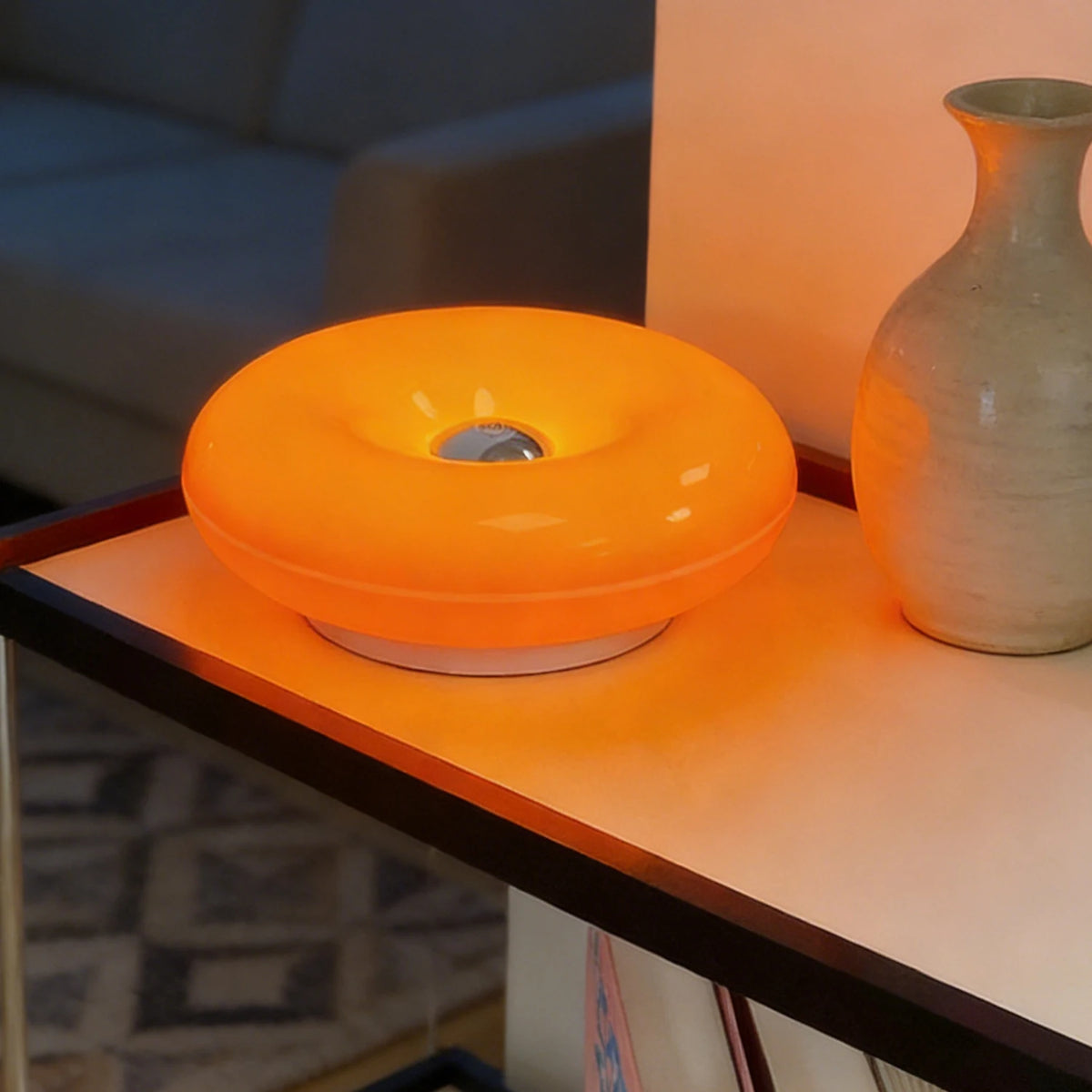 Dimmable Donut LED Table Lamp with Warm Ambient Glow
