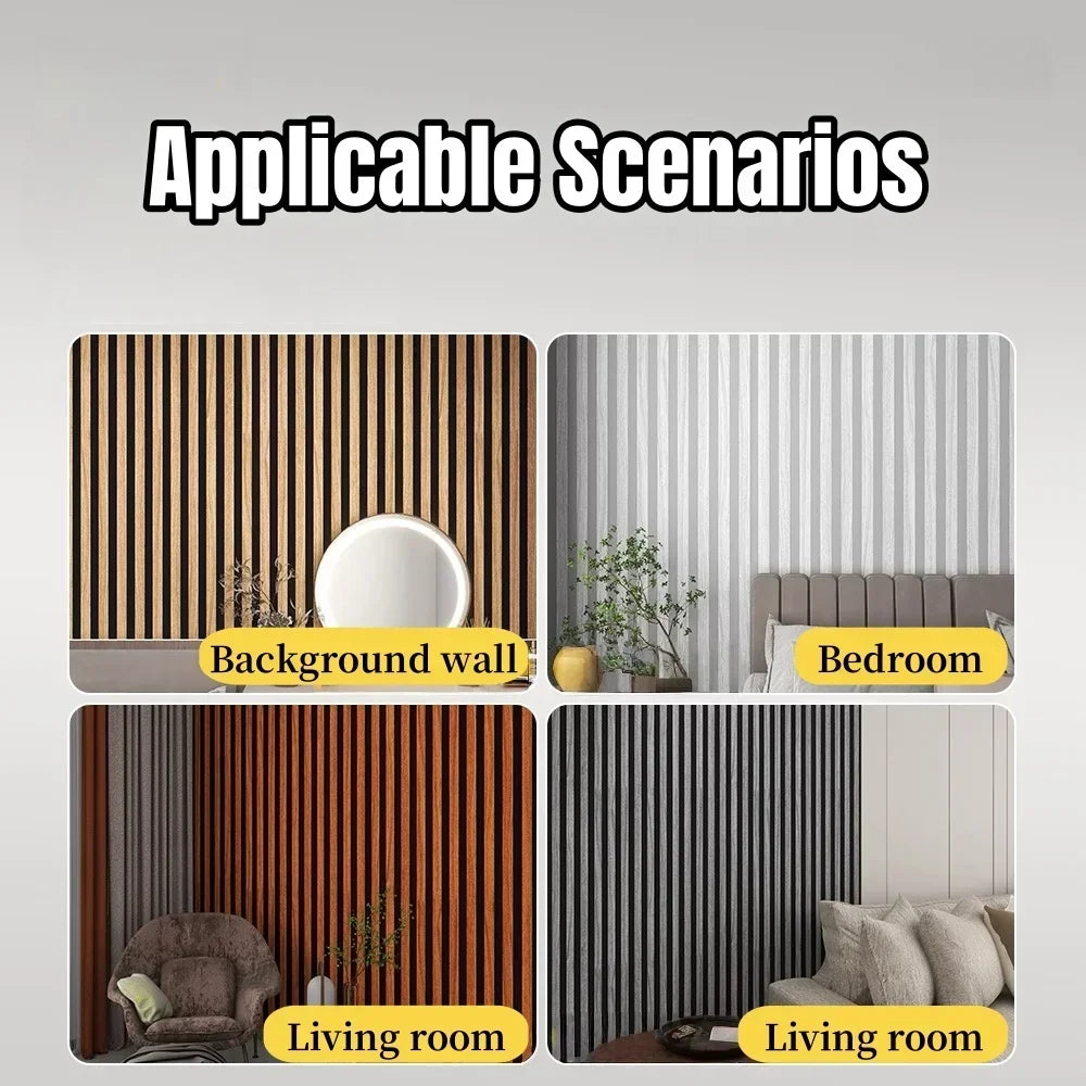 Wood Grain Peel and Stick Wall Sticker