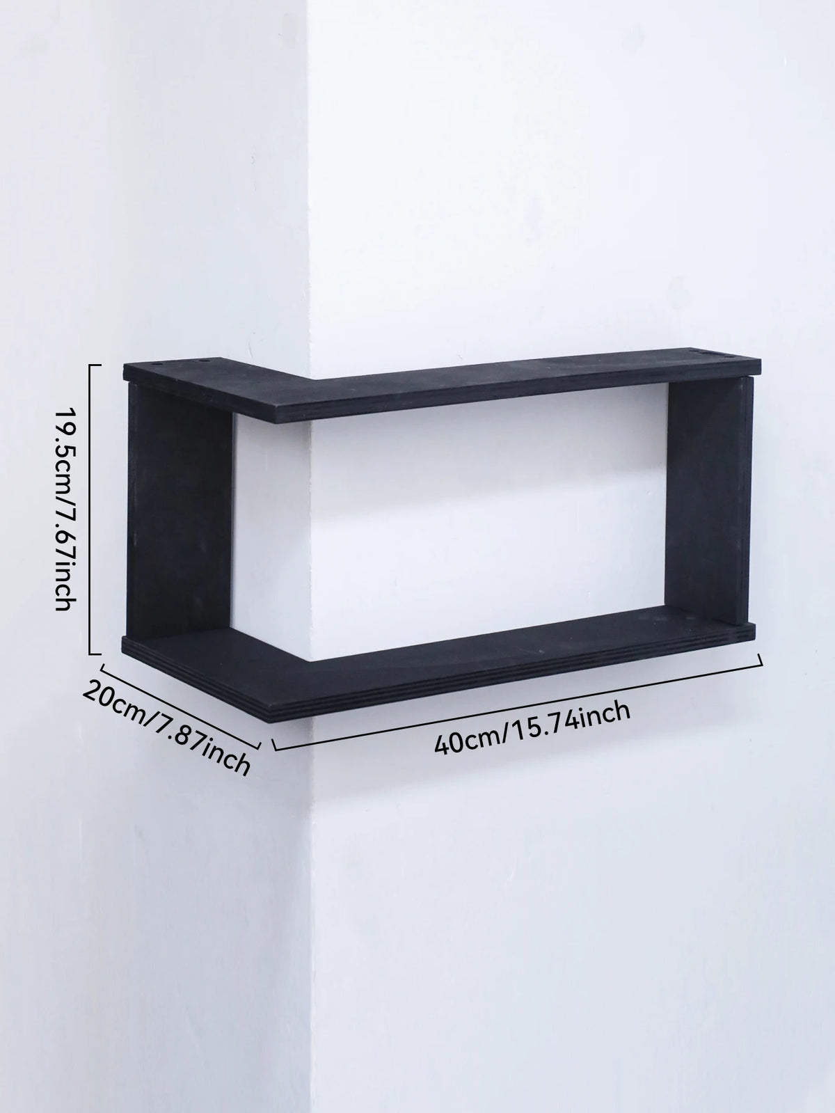 Corner Floating Wooden Wall Shelves for Home Decor