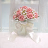 Elegant Silk Rose Bridal Bouquet with Baby's Breath