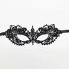 Elegant black lace half face mask for masquerade and costume parties