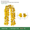 Golden artificial maple leaf garland featuring 36 leaves and rattan vines for autumn home decor