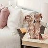 A wooden acrylic sign shaped like a horse with text thanking a dad for his support and love, placed on a desk.