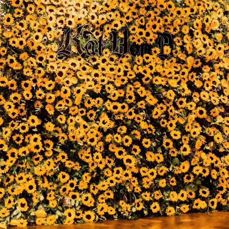 230cm Silk Sunflower Garland for Wedding and Home Decor