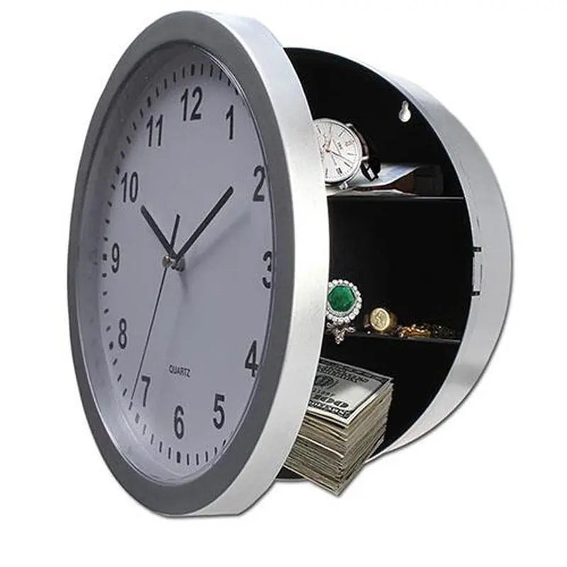 Hidden Compartment Wall Clock Safe