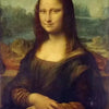 A portrait painting of a young woman with long dark hair looking directly at the viewer in an outdoor setting.