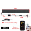 Flexible LED matrix display panel with remote control and mobile app for lighting