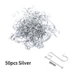 50 pieces of silver decorative S-shaped Christmas tree hooks