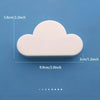 A white magnetic cloud key hanger with dimensions 5.8cm (2.2inch) high and 9.9cm (3.9inch) wide.