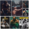 A collage of boxing posters featuring Conor McGregor and other fighters like The Notorious.