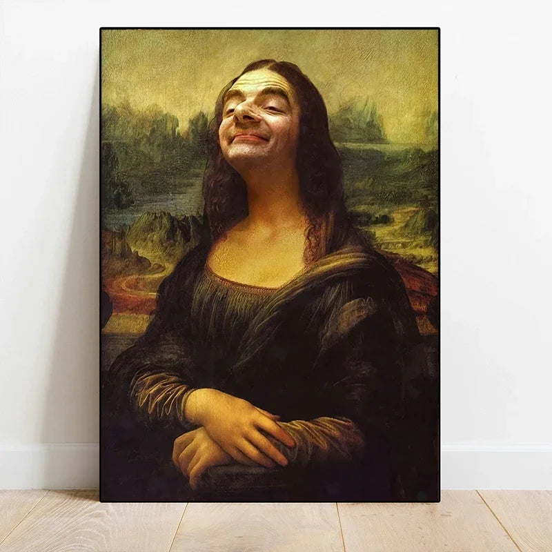 Pintura que representa un rostro sereno y juvenil con ojos levantados y cabello largo, renderizado en tonos tierra cálidos.