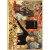 Vintage anime canvas wall art featuring a dramatic scene with figures and blood-like textures.