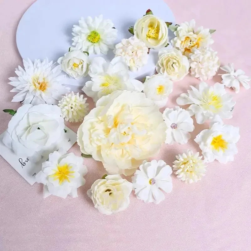 Mixed Silk Rose Artificial Flowers for Home & Wedding Decor