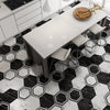 Hexagon Peel-and-Stick Wall & Floor Tiles