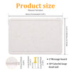 A rectangular felt bulletin board with a cloud-shaped design and large head nails.