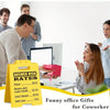 Funny office desk sign listing sarcastic answer desk rates for coworkers